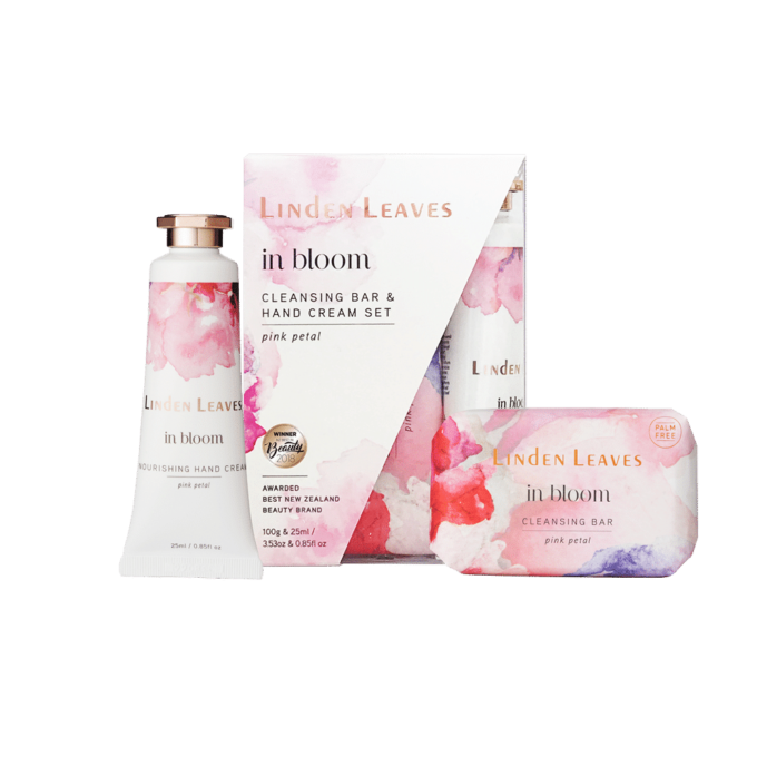 Pink Petal Hand Cream And Cleansing Bar