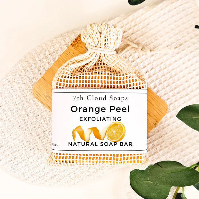 Orange Peel Soap | Natural Exfoliating Soap for Sensitive Skin