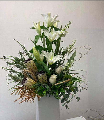 Exquisite seasonal arrangement.